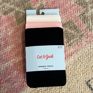 Cat & Jack Opaque Tights 3-Pack